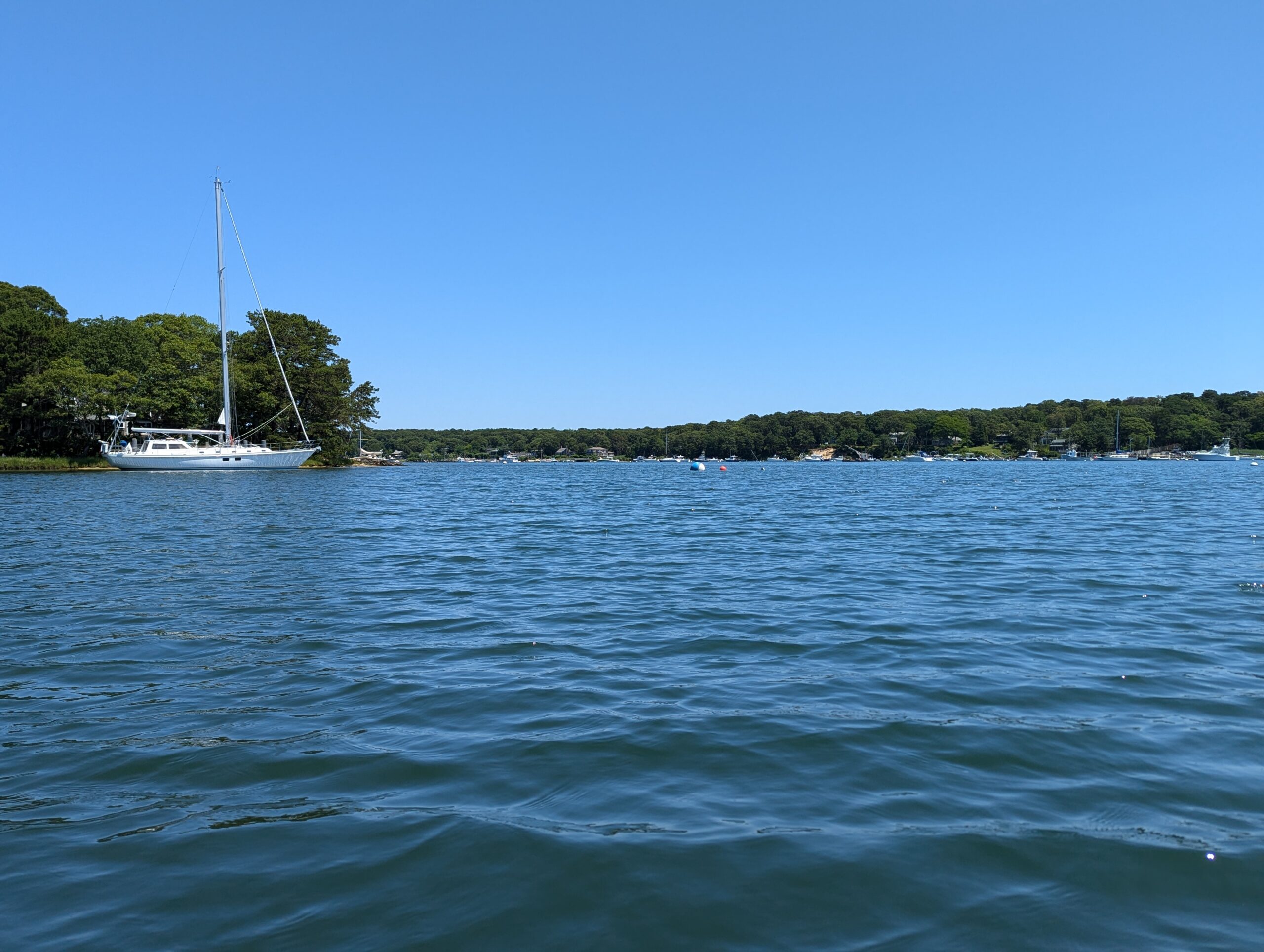 Yacht on Lake Tashmoo